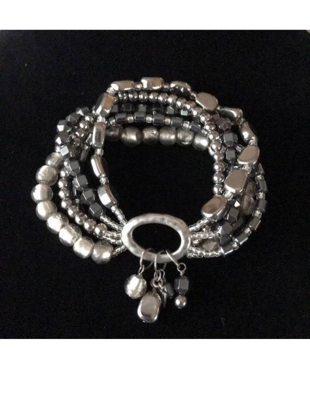 Silpada Hematite Hailstone Bracelet